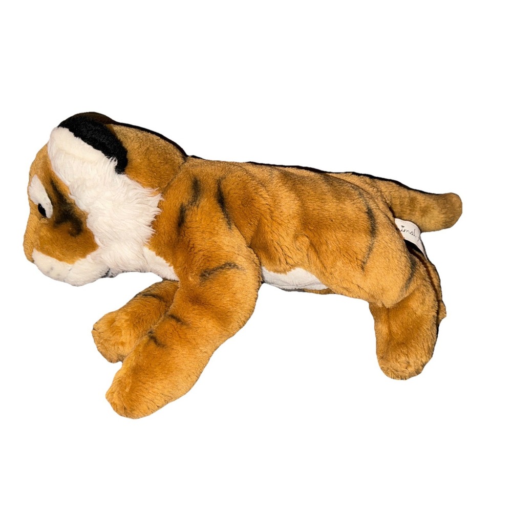 Vtg Animal Alley Tiger Cub Plush Floppy 15" 2007 Realistic Stuffed Animal Toy